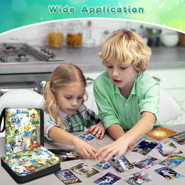 Detalle 2 de Sammelalbum für Karten – Tragbares Kartenalbum mit 50 Seiten, Platz für bis zu 400 Karten