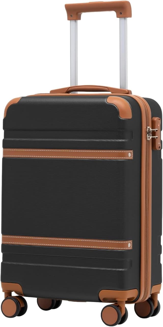 Detalle de COOLIFE Valise cabine rigide 55 x 35 x 20 cm avec serrure TSA et 4 roulettes jumelées
