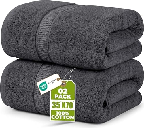 Detalle de Utopia Towels Pack de 2 Toallas de Baño Jumbo 90x180
