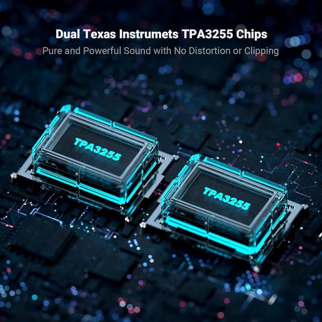 Detalle de Fosi Audio BT30D Pro mini amplificateur Bluetooth 2.1CH (TPA3255, 165 W x2 + 350 W) pour enceintes d’extérieur et caisson