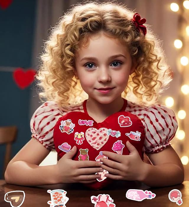 Thumbnail 3 de Valentines Stickers 100 Pack ๐จ