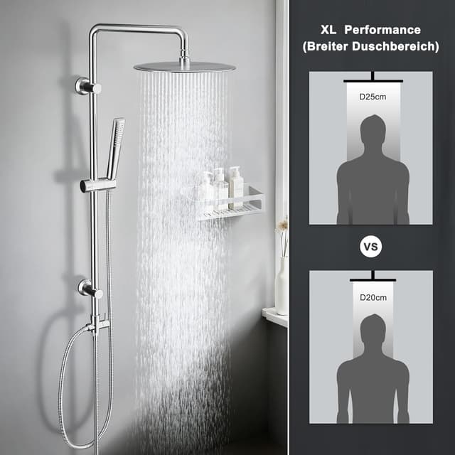 Detalle 2 de Görbach Regendusche Duschset 25 cm D25