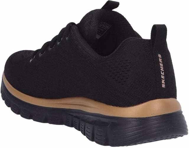 Thumbnail 5 de Skechers Graceful Get Connected: Zapatillas Mujer Negro/Rosa/Oro