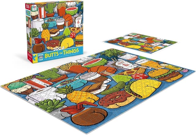 Detalle de Ceaco Brian Cook Butts on Things 500-Piece Jigsaw Puzzle (24 x 18 in)