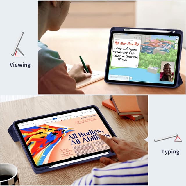 Thumbnail 6 de EasyAcc Hülle für iPad Air 11 Zoll (M4/M3/M2, 2026–2024) & iPad Air 4/5 mit Stifthalter – blaue Schutzhülle aus TPU