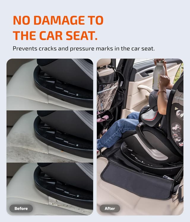 Detalle de LIONSTRONG Car Seat Protector for Child Seat - waterproof