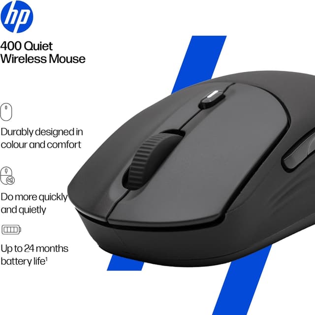 Detalle 2 de HP 400 Quiet Wireless Mouse 6000 DPI
