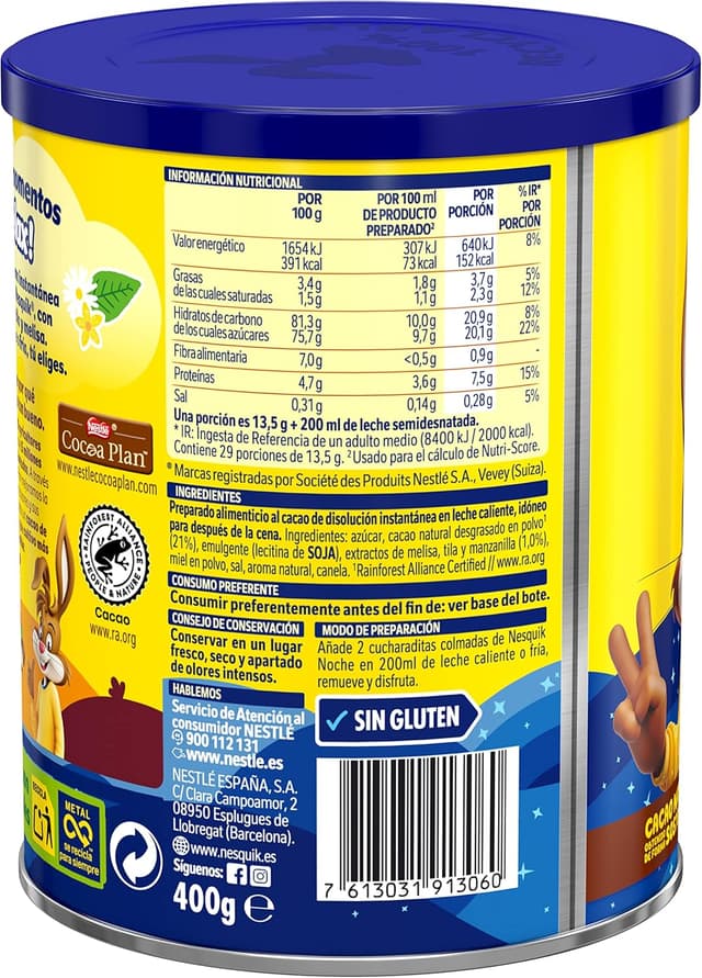 Thumbnail 4 de Nesquik NESTLÉ Noche Cacao ☕ Pack 6 x 400g