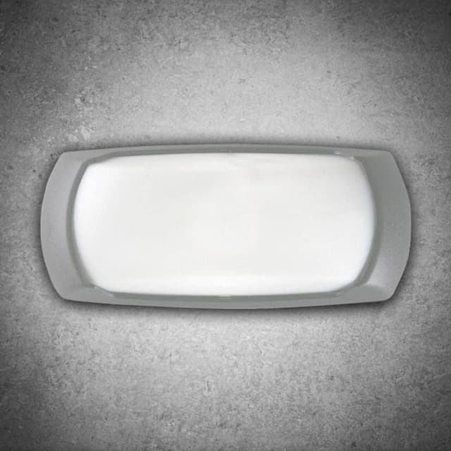 Detalle 2 de Fumagalli BarcelonaLED: lampada applique LED da esterno bianca con attacco E27 e grado di protezione IP66