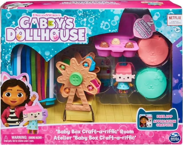 Detalle de DreamWorks Gabby’s Dollhouse Baby Box craft room