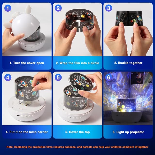 Thumbnail 6 de Proyector Estrellas Infantil Angel 360°