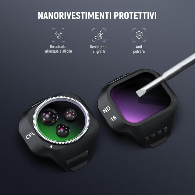 Thumbnail 6 de Set filtri NEEWER ND + CPL per DJI Mini 5 Pro (ND16/ND64/ND256 e CPL) da 4 pezzi