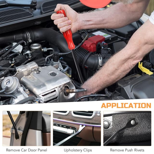 Detalle 2 de DUBULL 1365-piece car trim clips set with nylon push fasteners and trim removal tool kit