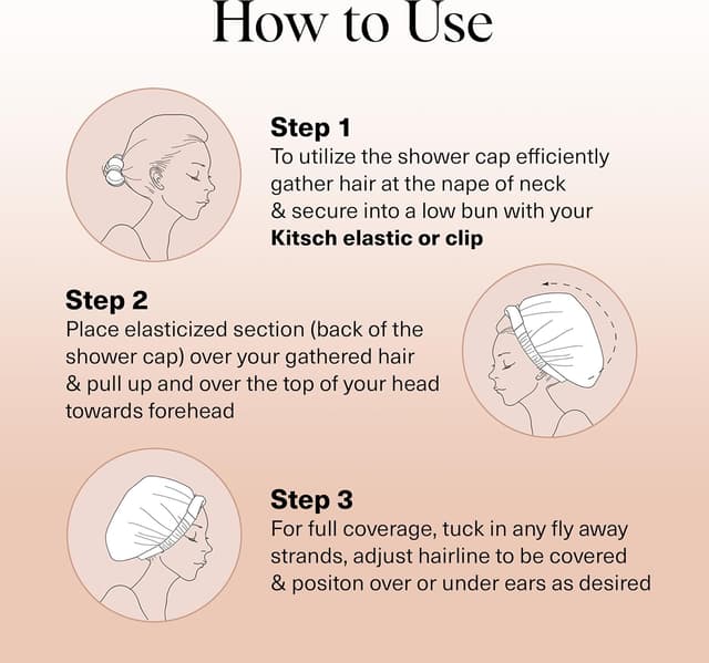 Thumbnail 3 de Kitsch Gorros de Ducha Lujo Impermeables