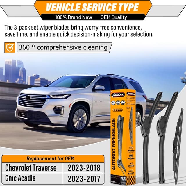 Detalle 2 de OEM Windshield Wiper Blade Set 24+20+10