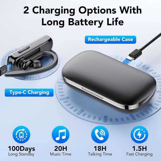 Detalle 1 de Bluetooth Headset mit Mikrofon CVC8.0