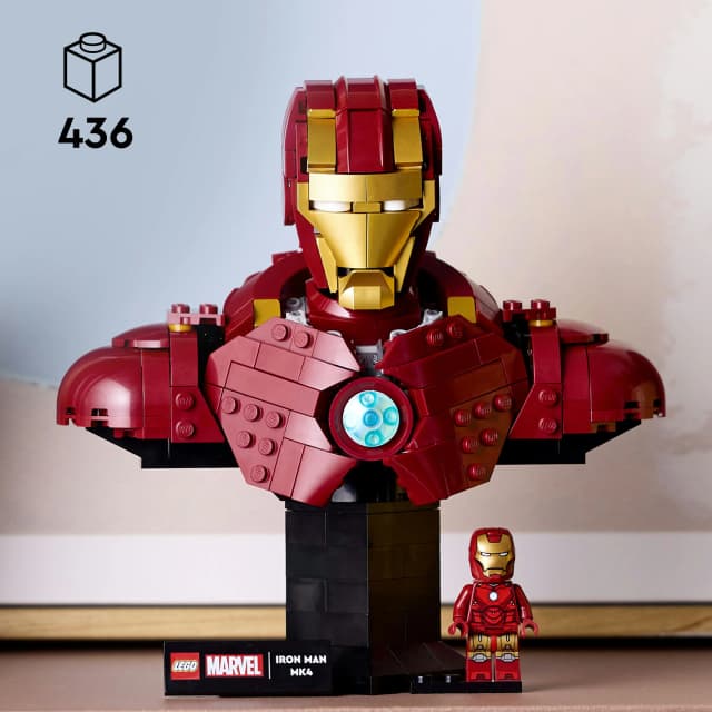 Detalle de Lego 76327 Busto Iron Man MK4 436 piezas (reacond.)