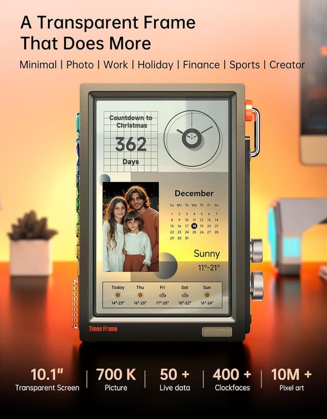 Detalle 2 de Divoom Times Frame 10.1" WiFi digital frame