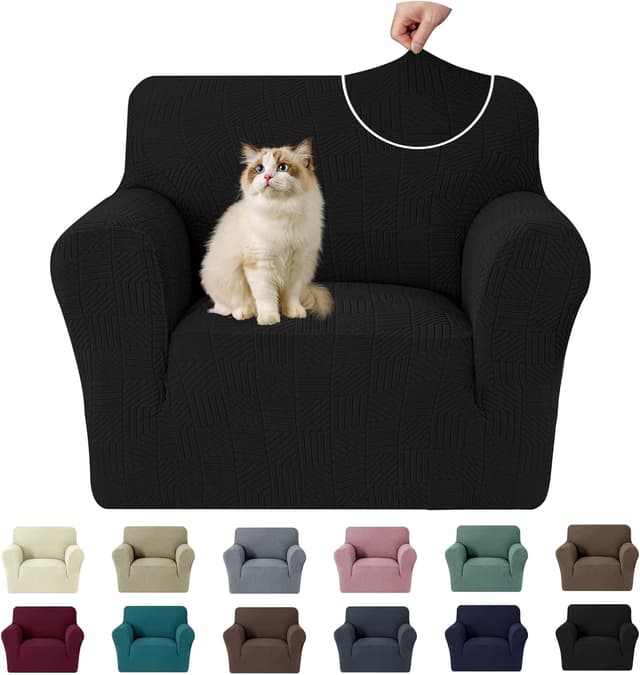 Detalle de Ystyle copridivano 1 posto nero 78-116 cm