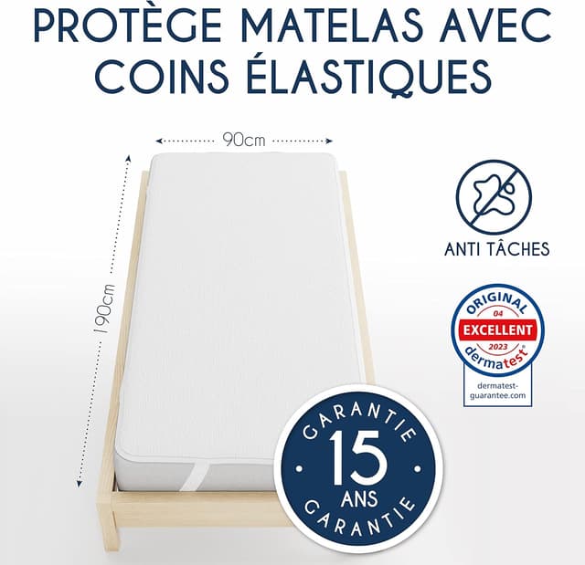 Thumbnail 1 de Dreamzie Protège Matelas 90x190 Imperméable