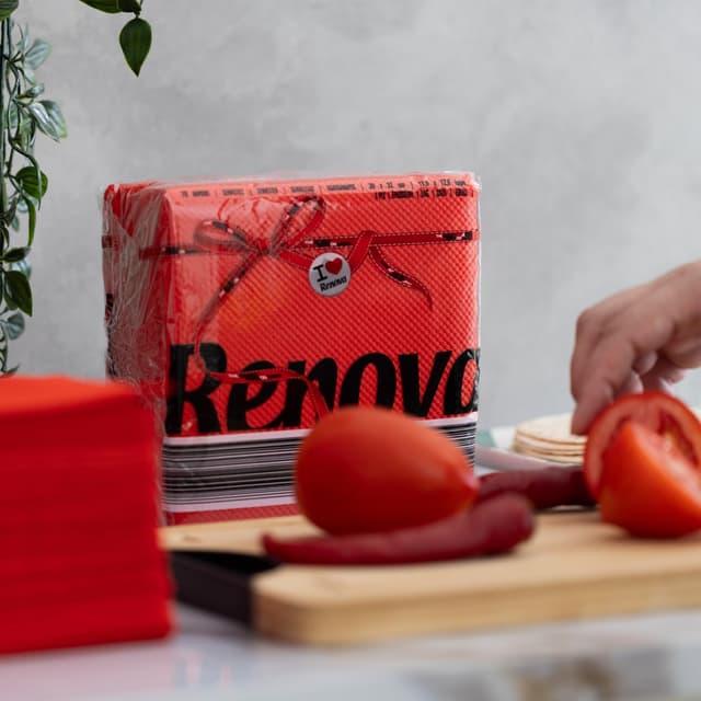 Detalle de Renova Red Label Servilletas de Papel - 70 unidades 🧻