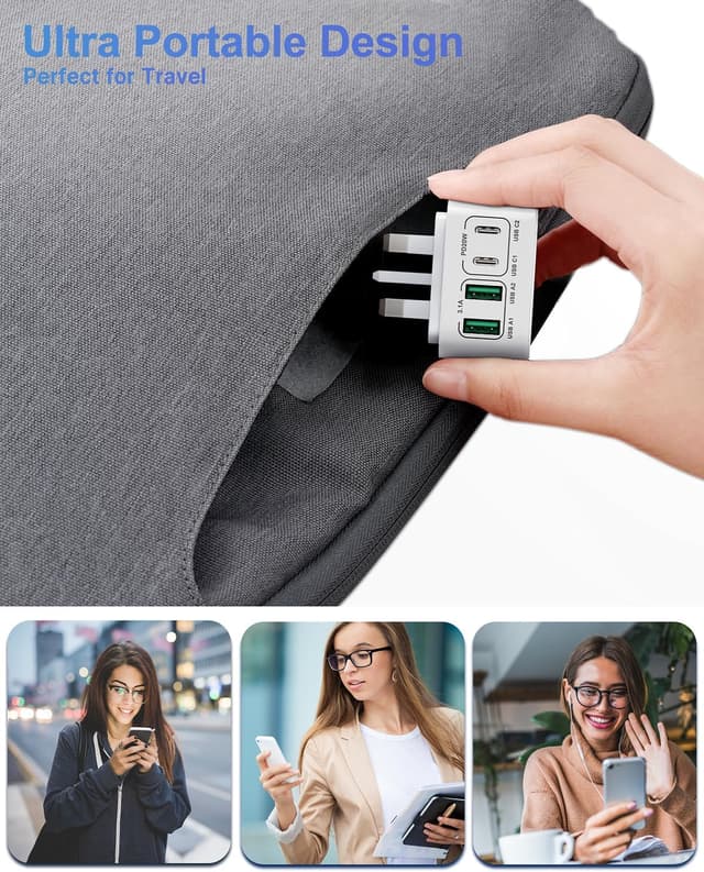 Thumbnail 5 de Saqykan 40W Multi Charger USB C 4‑Port