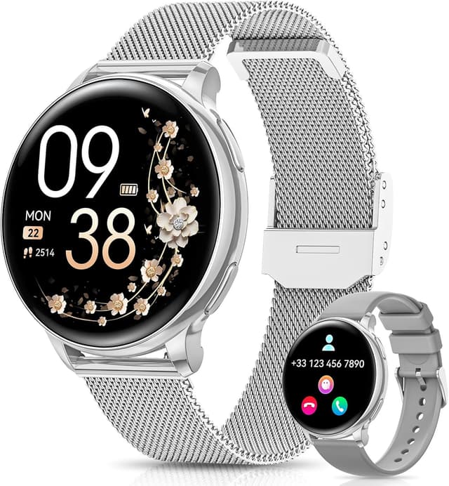 Detalle de AIMIUVEI Smartwatch Donna 1,27” HD con chiamate, SpO2 e cardio 24h, IP68
