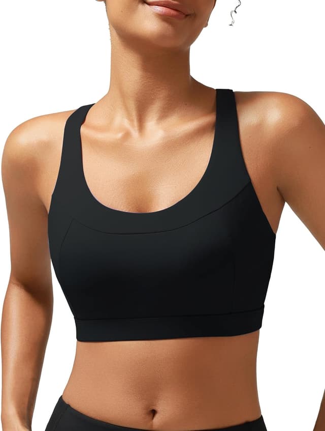 Detalle de RUNNING GIRL High Support Sports Bra for Women with Molded Cups and Racerback