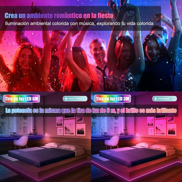 Thumbnail 3 de Tira LED Diyife 3m RGB para habitación