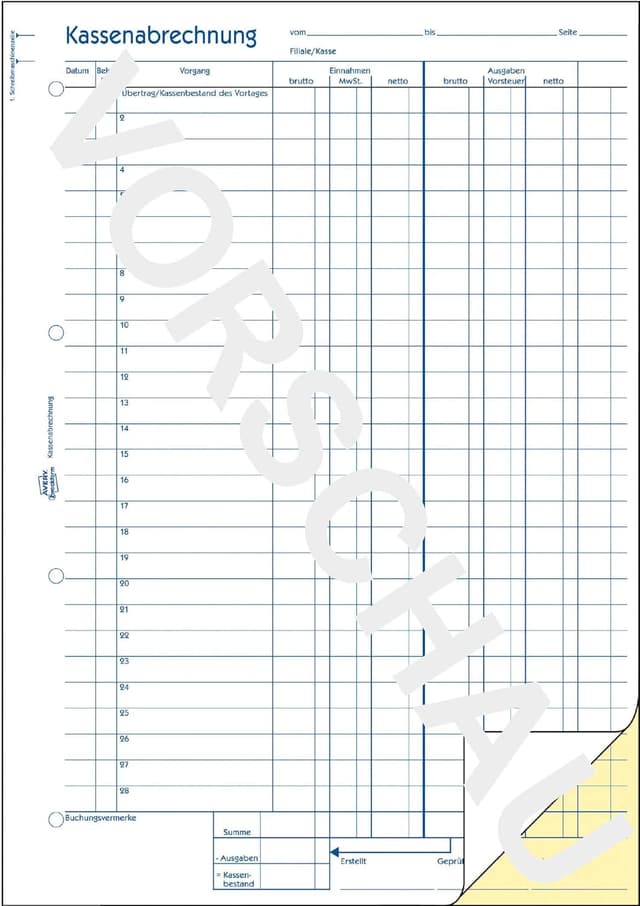 Thumbnail 2 de AVERY Zweckform 427-5 Kassenabrechnung