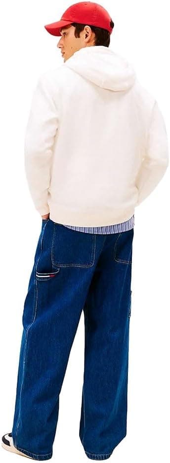 Detalle de Tommy Jeans TJM Reg S Flag Hoodie Ext Dm0dm20742 sweat à capuche homme