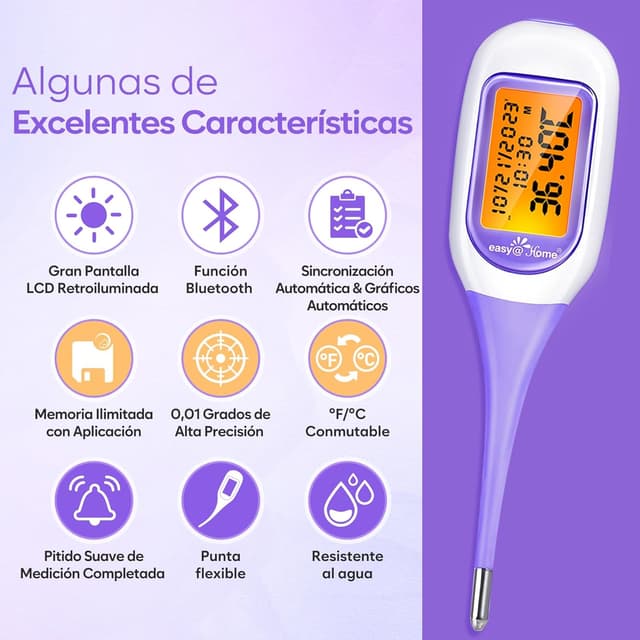 Detalle 2 de Easy@Home Termómetro Basal Precisión ±0,01 °C