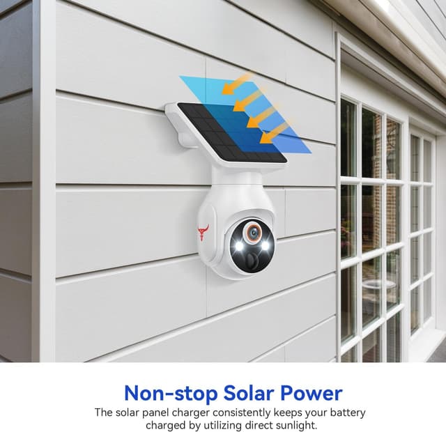 Thumbnail 2 de Orbitell Solar-Powered Outdoor Security Camera 1080p