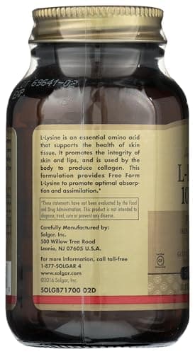 Thumbnail 3 de Solgar L-Lisina 1000 mg Forma Libre