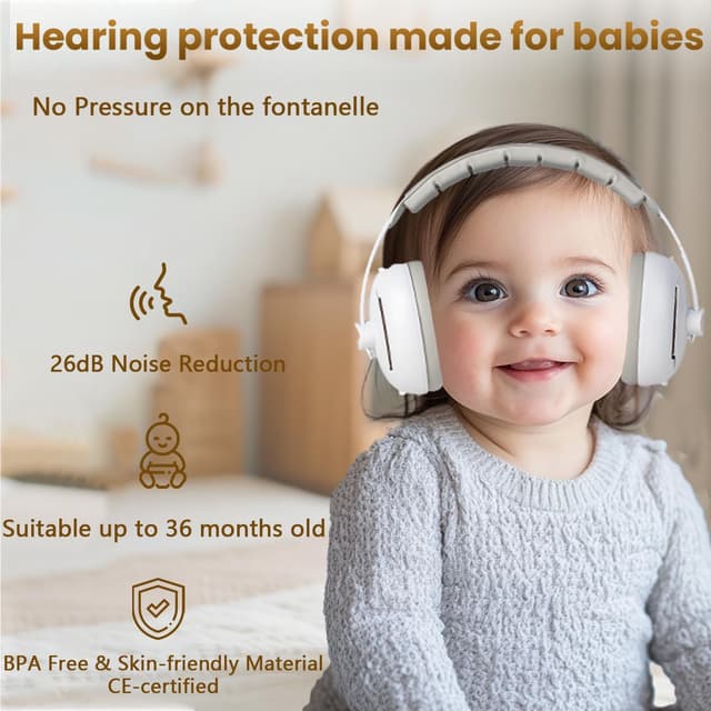 Thumbnail 2 de Dekukar 2-in-1 baby ear defenders, 26 dB