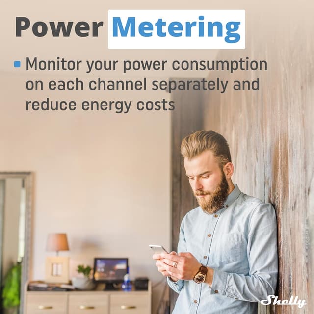 Thumbnail 4 de Shelly 2PM Gen3 2 canali controllo intelligente