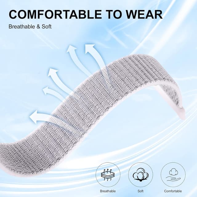 Detalle de ZOOROO Nylon Loop Sport Replacement Bands for Hume Health Band