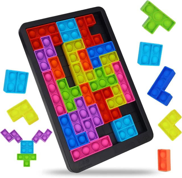 Detalle de Silicone Sensory Fidget Toys Pop It Puzzle (Anti-stress & Relax) for Kids & Adults