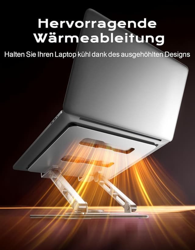 Detalle 2 de Glangeh Laptop Ständer 16 Zoll höhenverstellbar