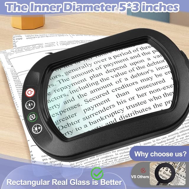 Detalle 2 de 10X Magnifying Glass with Light and Clamp