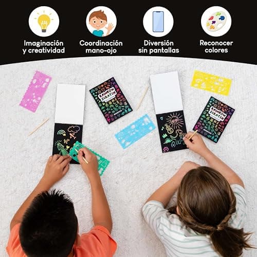 Thumbnail 5 de BONNYCO Cuadernos para Rascar Rainbow 16 Sets