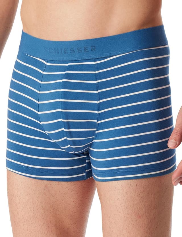 Detalle de Schiesser Herren 5er-Pack Boxershorts aus Bio-Baumwolle (95/5 Organic)