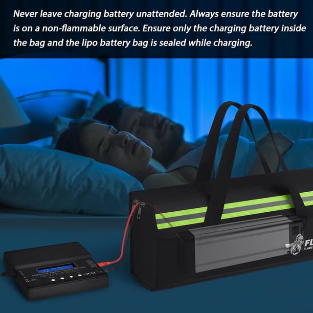 Detalle 2 de FLASLD 2-Pack LiPo-Feuerfeste Tasche 49 x 11