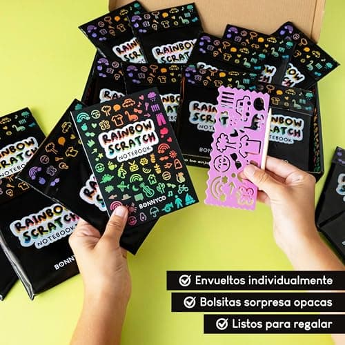 Thumbnail 1 de BONNYCO Cuadernos para Rascar Rainbow 16 Sets