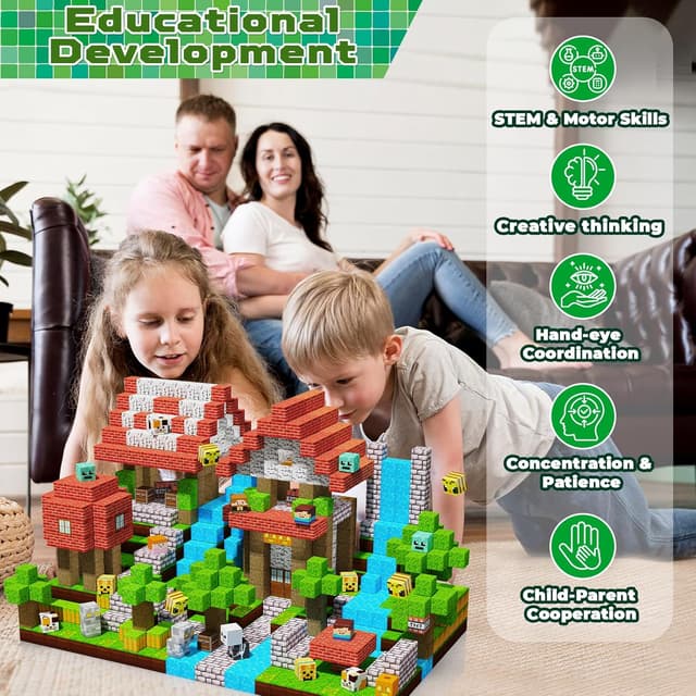 Detalle 2 de Magnetic Blocks 200PCS magnetic building blocks