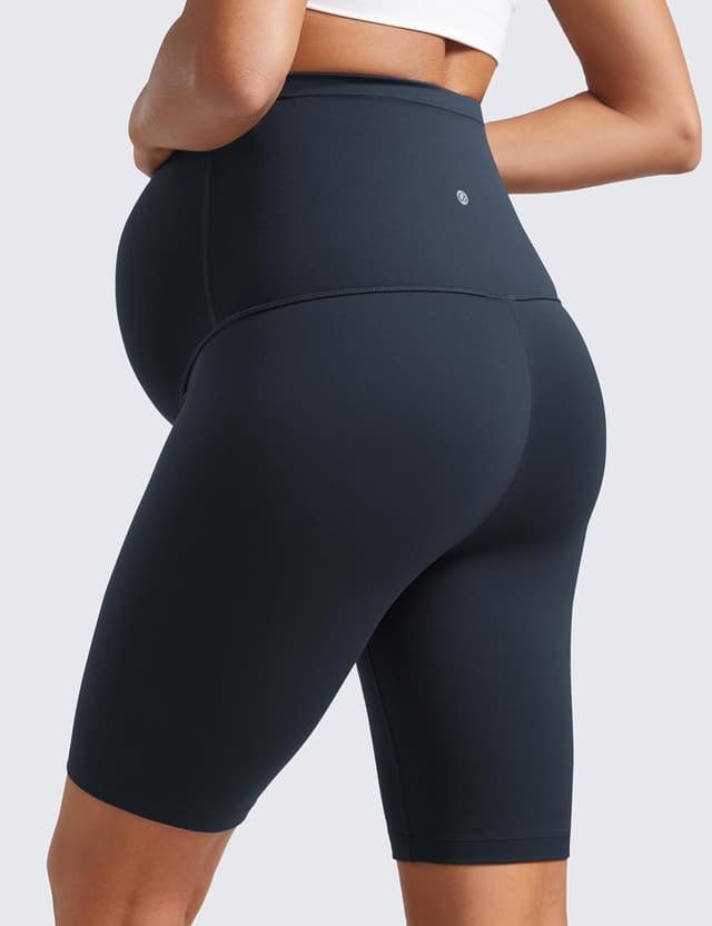 Detalle de CRZ YOGA Donna Butterluxe maternità: pantaloncini sopra la pancia per yoga e corsa, -10/15 cm