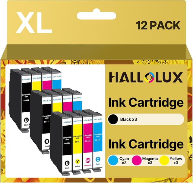 Imagen de HALLOLUX 604XL Patronen 12er Pack Epson XP en OfertitasTOP