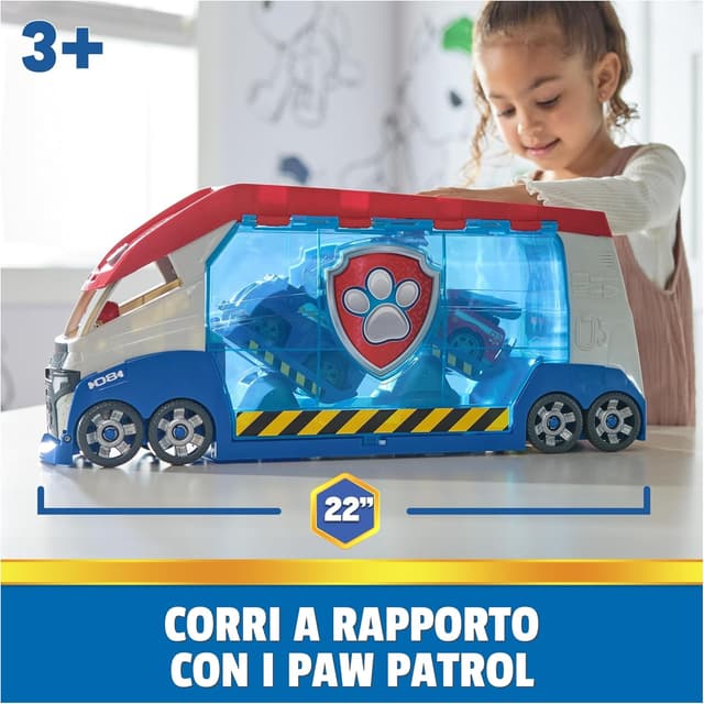 Detalle de PAW Patroller trasformabile con lanciatore e suoni di Ryder (PAW Patrol) con quad giocattolo