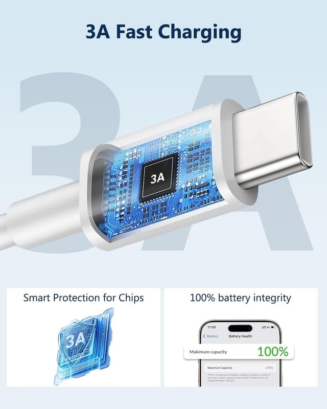 Detalle 2 de Caricatore iPhone 30W con cavo USB‑C Lightning da 2 m e ricarica rapida PD
