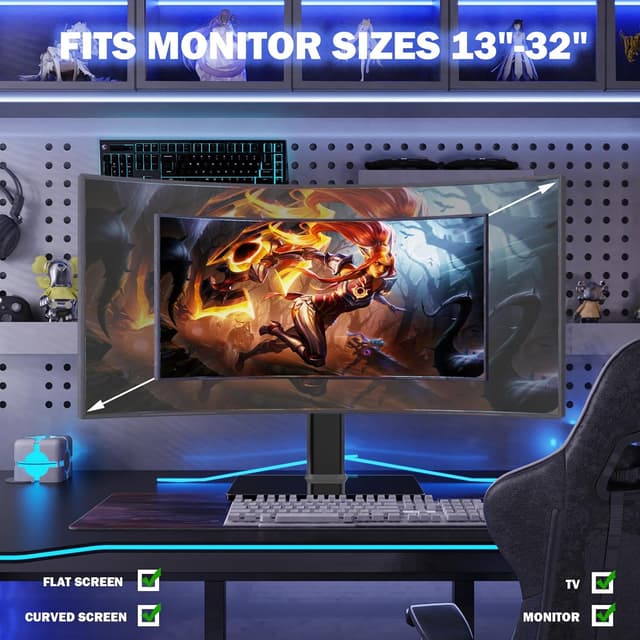 Thumbnail 6 de Single LCD Monitor Stand 35 kg capacity 🖥